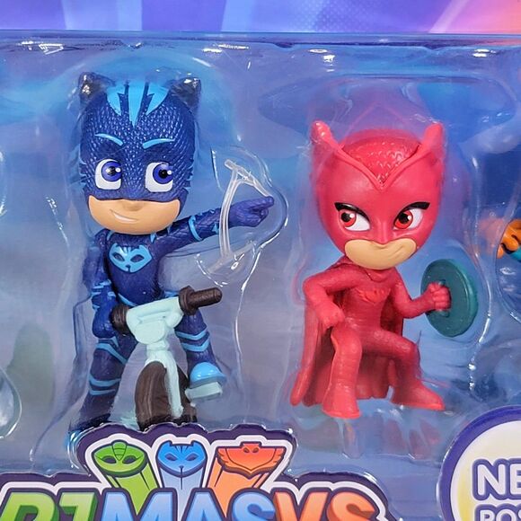 PJ Masks Collectible Figure 5-piece Set 3" HTF Limited Edition Version 2014 New - Picture 6 of 7
